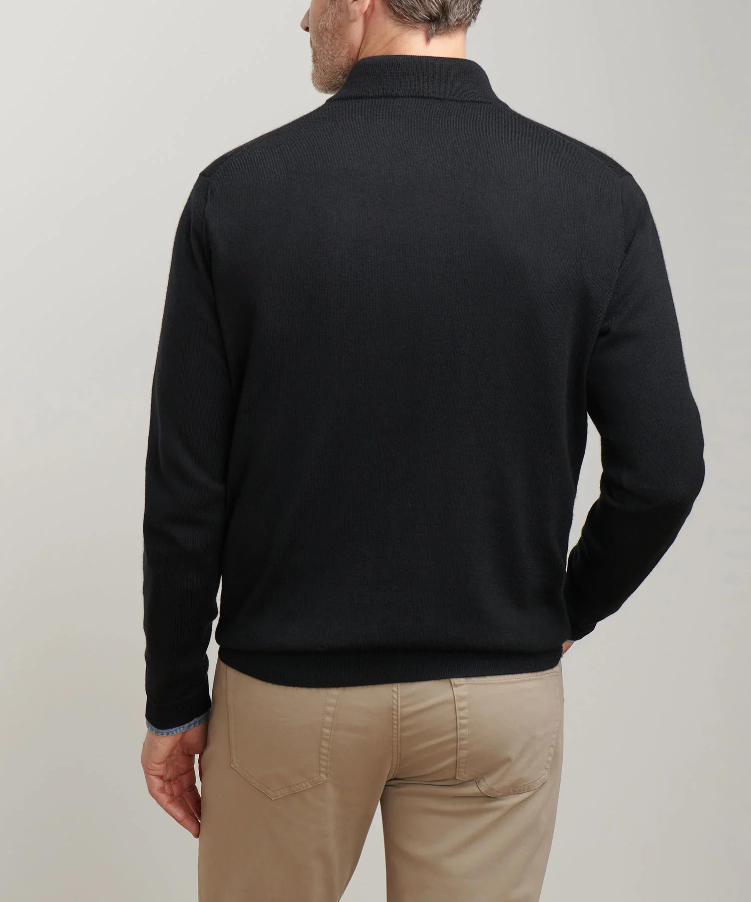 Peter Millar Long Sleeve Autumn Crest Suede Trim Quarter Zip Pullover - Image 13