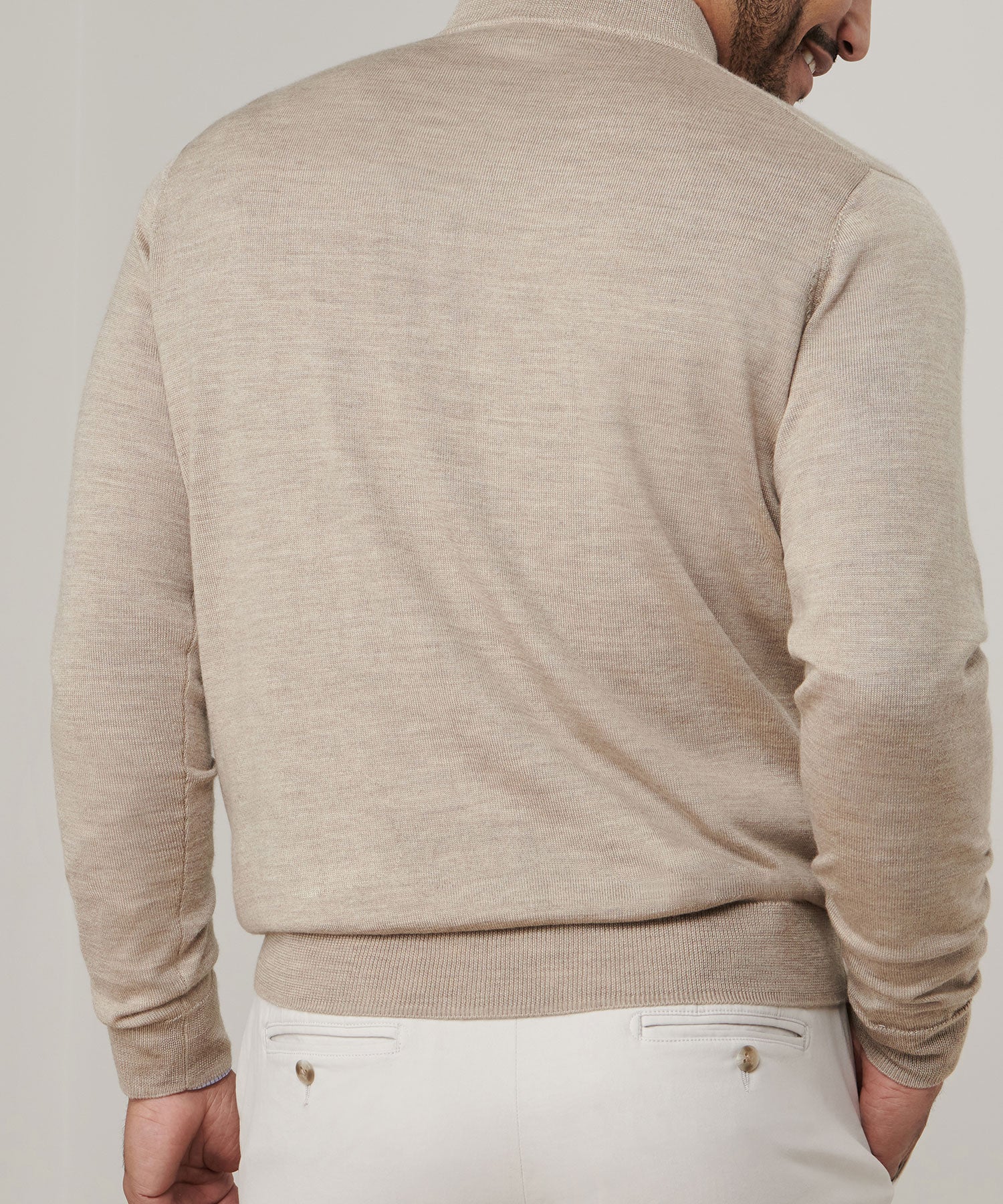 Peter Millar Long Sleeve Autumn Crest Suede Trim Quarter Zip Pullover - Image 23