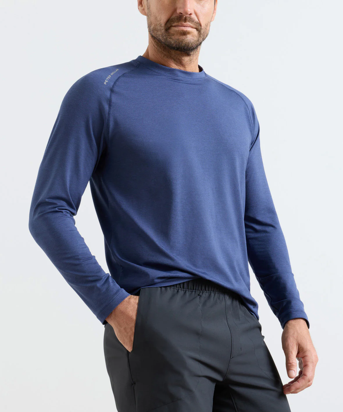 Peter Millar Aurora Performance Long Sleeve Tee Shirt - Image 9