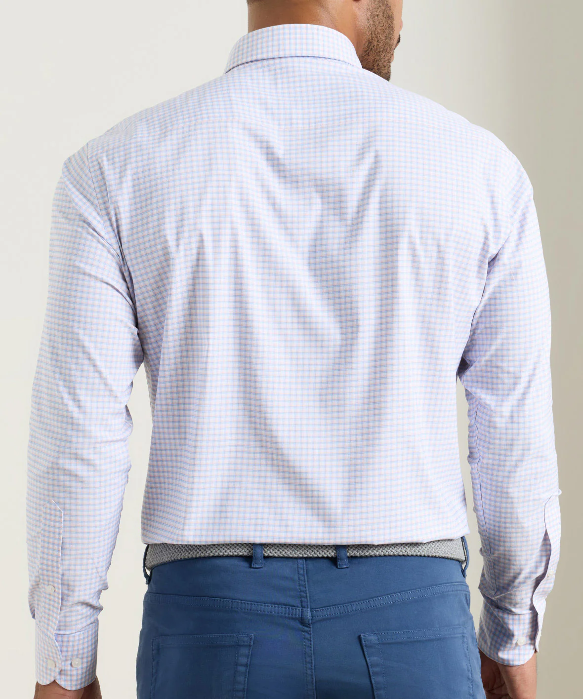 Peter Millar Gregory Performance Long Sleeve Twill Sport Shirt - Image 3