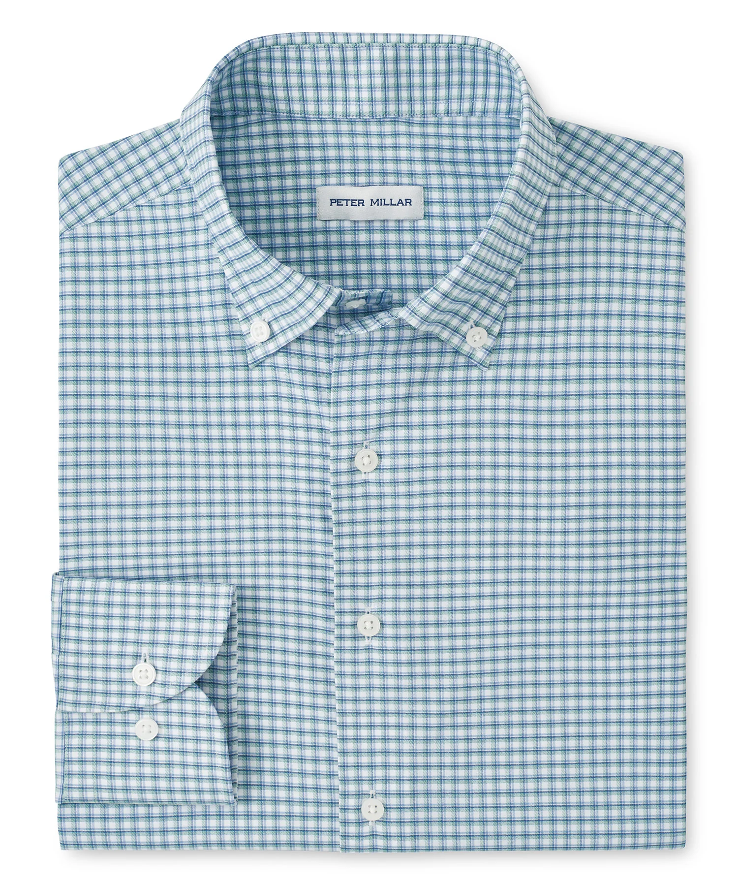 Peter Millar Gregory Performance Long Sleeve Twill Sport Shirt - Image 5