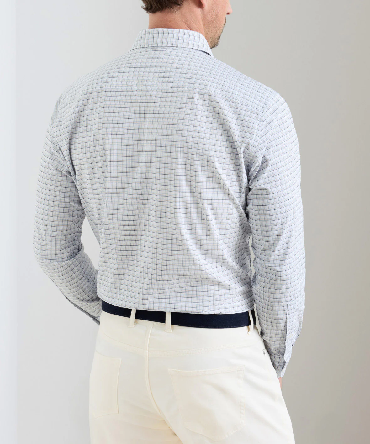 Peter Millar Robertson Performance Long Sleeve Twill Sport Shirt - Image 3