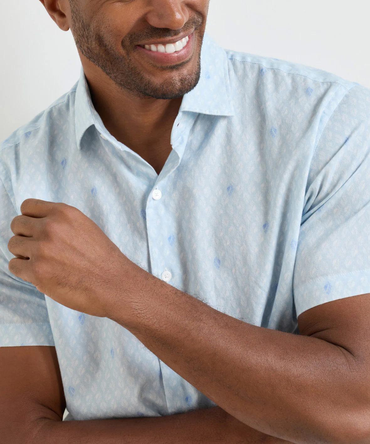 Peter Millar White Haven Short Sleeve Sport Shirt - Image 4
