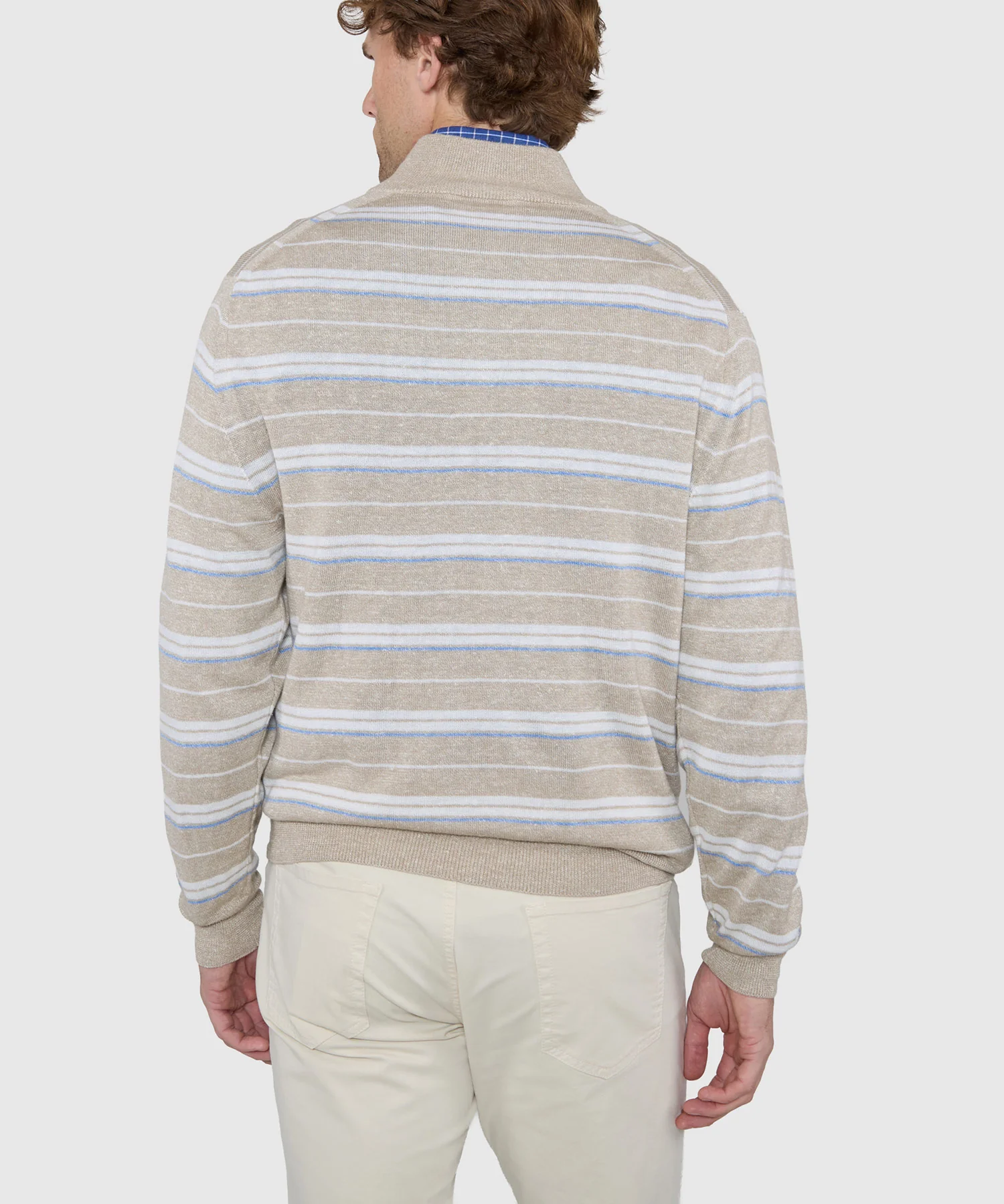 Westport Black Kingston Stripe Quarter-Zip Pullover - Image 5