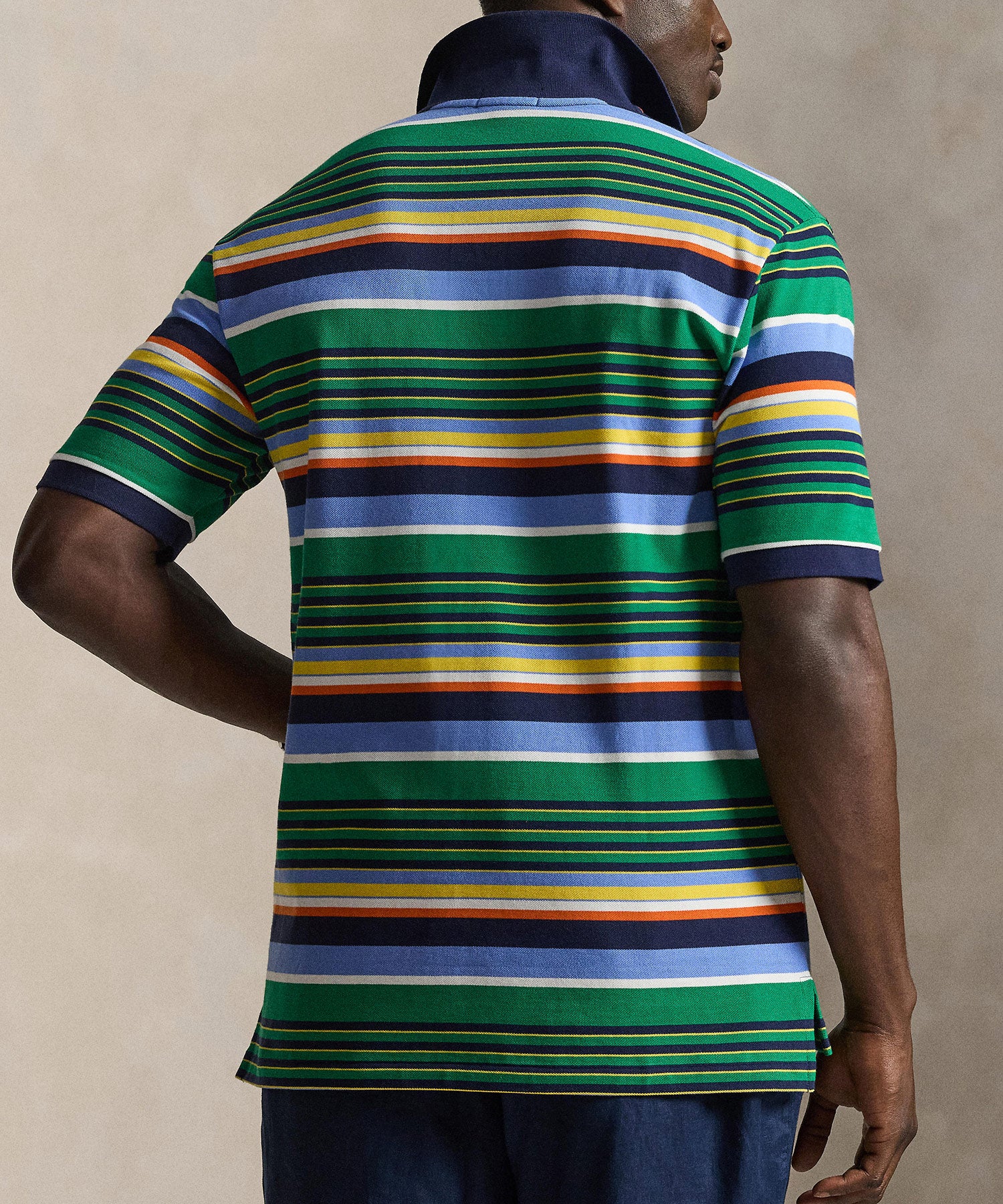 Polo Ralph Lauren Short Sleeve Animated Stripe Mesh Polo - Image 4
