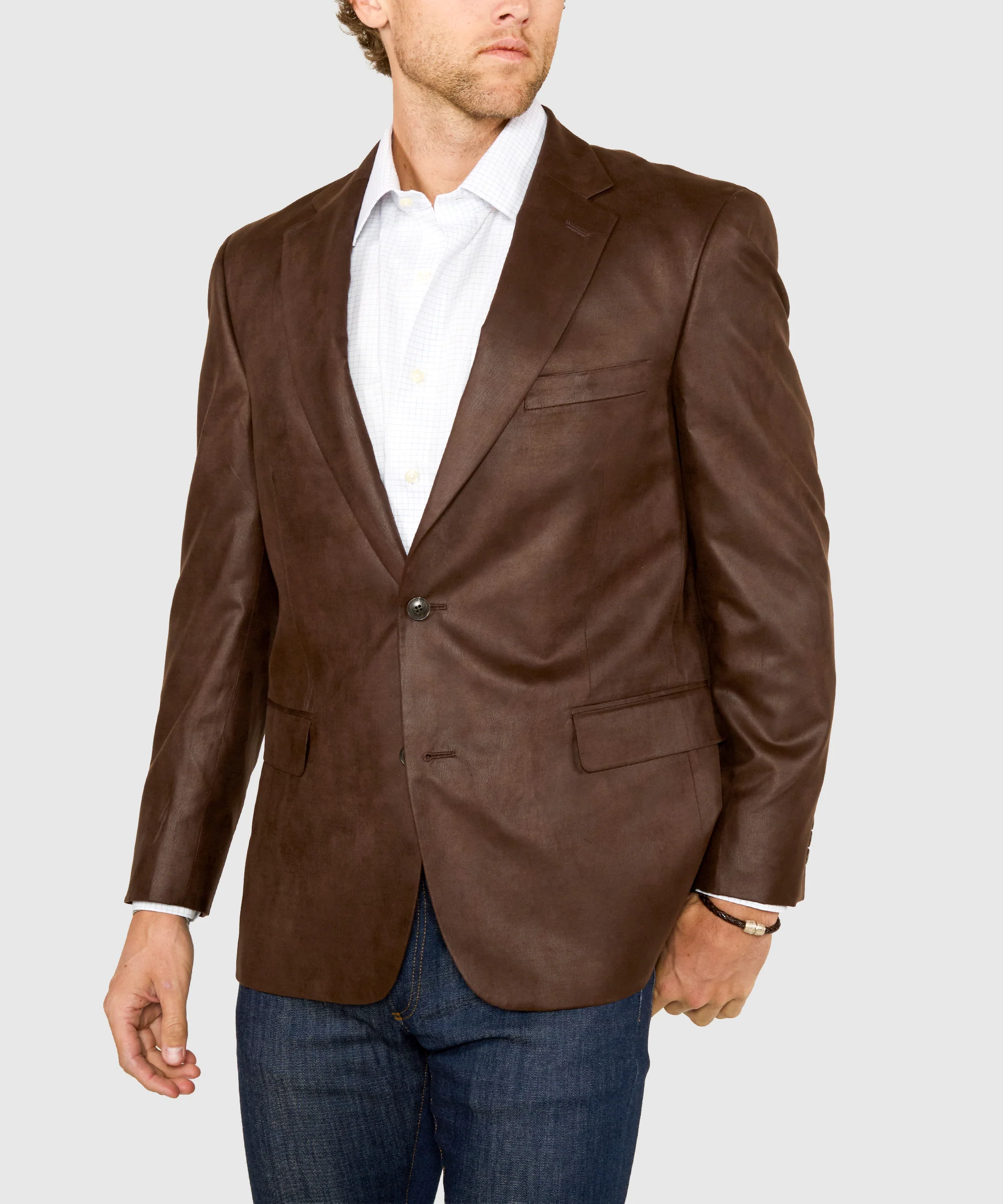 Westport Lifestyle Two-Button Side Vent Microfiber Sport Coat - Image 7